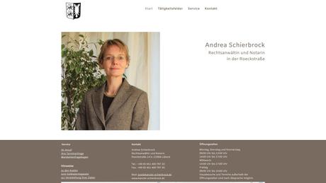 Andrea Schierbrock Rechtsanwältin und Notarin