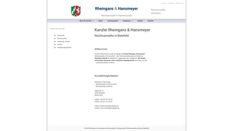 Rheingans & Hansmeyer  Rechtsanwälte in Partnerschaft
